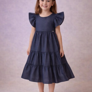 Vestido Trick Nick, Tamanho 08, 70% Viscose, Todo com Pontos de Strass
