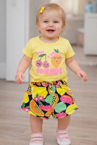 Conjunto Fakini, Tamanho 01, 100% Algodão