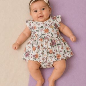 Body com vestido TRICK NICK, Menina, Tamanho P, veste de 3 a 6 meses, Florido