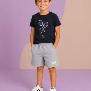 Conjunto FAKINI, Menino, Tamanho 06, Preto e Cinza